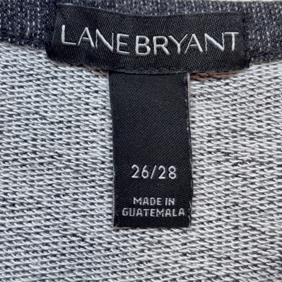 Lane Bryant Women's Gray Damask Print Long Sleeve Top Plus‎ Size 26 / 28 - Picture 3 of 8